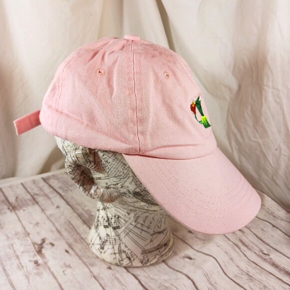 Kermit the Frog Sipping Tea Women's Pink Baseball Hat Adjustable Strap Back OS - Picture 7 of 10
